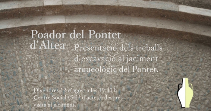 Descobertes a Altea les restes arqueològiques del poador del Pontet