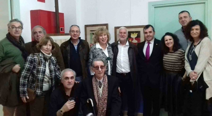 Representació alteana en la inauguració de l’exposició Obra gráfica de Miró, Picasso, Dalí y Navarro Ramón al Museu Històric d’Asp