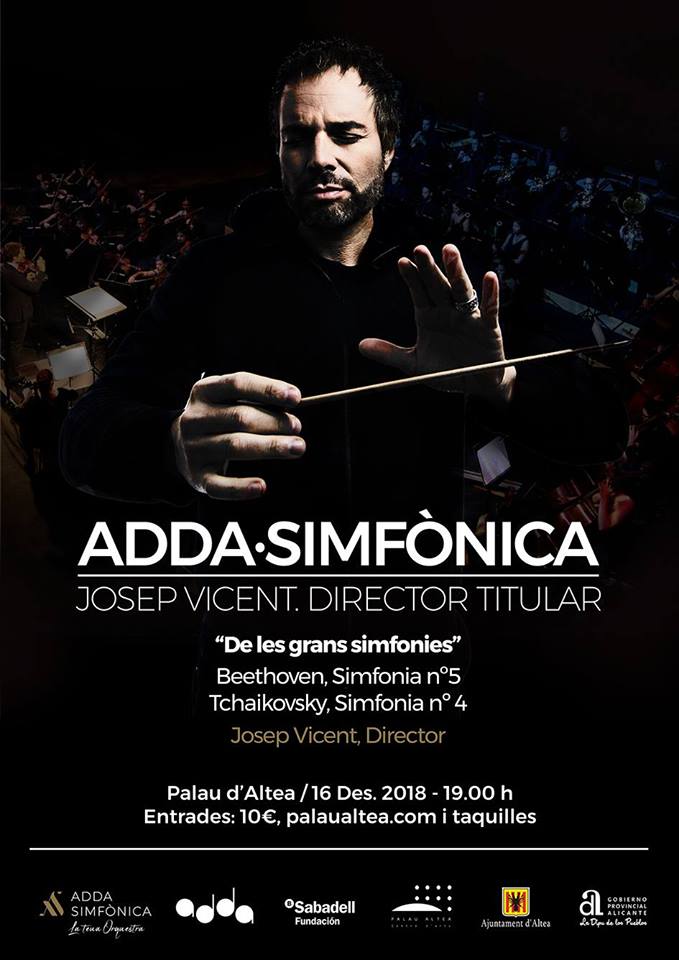 Josep Vicent presenta este dimecres el concert ADDA Simfònica que arriba el 16 de desembre a Palau Altea