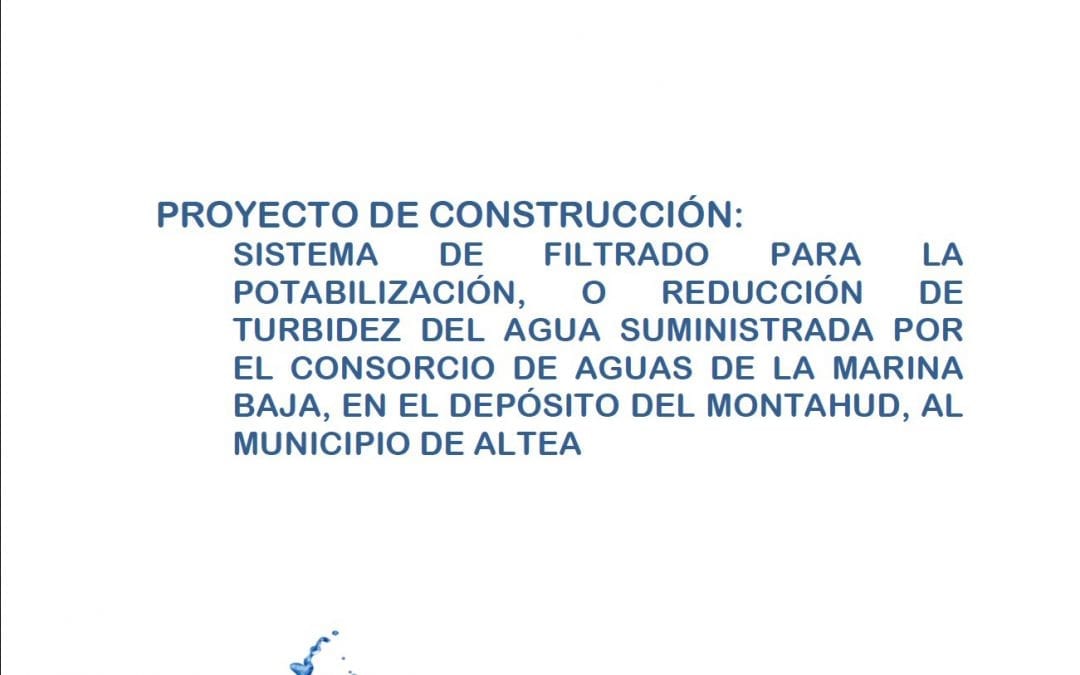 L’edil de Cicle Hídric, Roque Ferrer, respon a les acusacions del PP i informa de les actuacions en qüestió del proveïment de l’aigua a Altea