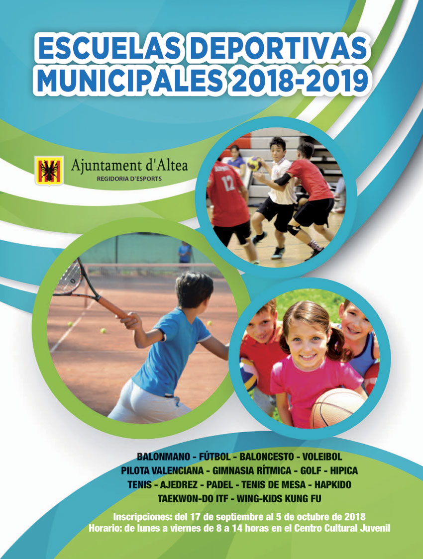 Deportes presenta la actividad de las Escuelas Deportivas Municipales para el presente curso