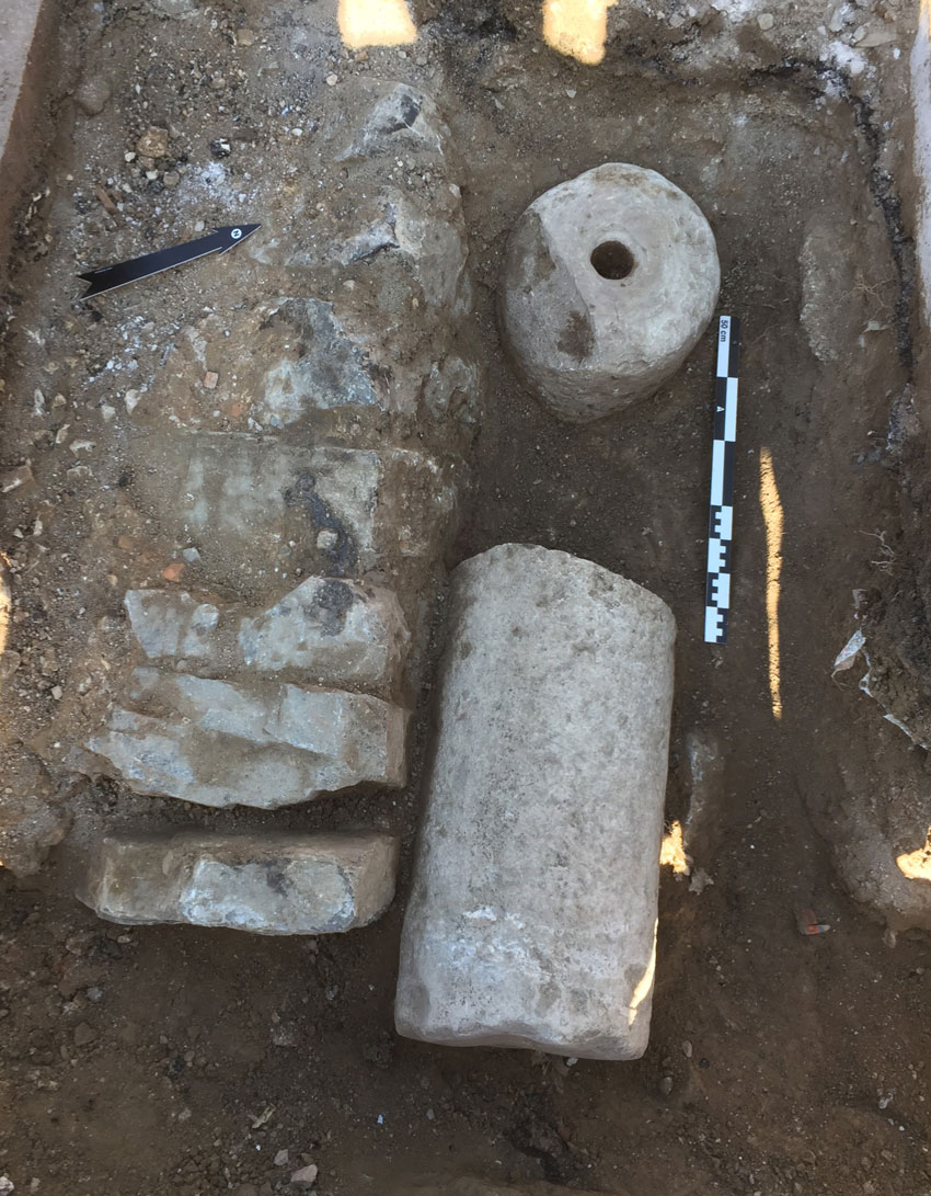 Nuevo hallazgo arqueológico en el Pontet durante el transcurso de unas obras municipales
