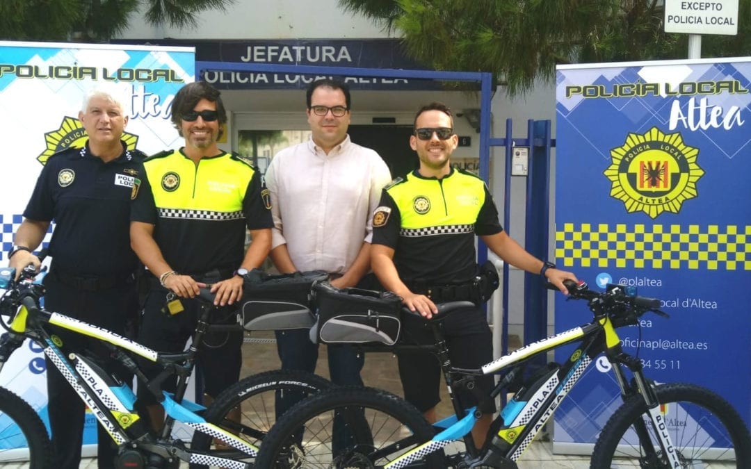 La Policia Local d’Altea incorpora bicicletes al seu parc mòbil