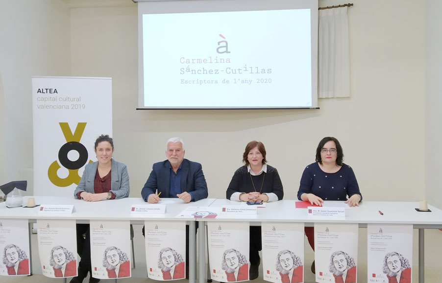 Altea i València compartiran homenatge a Carmelina Sánchez-Cutillas en el seu any com a escriptora valenciana