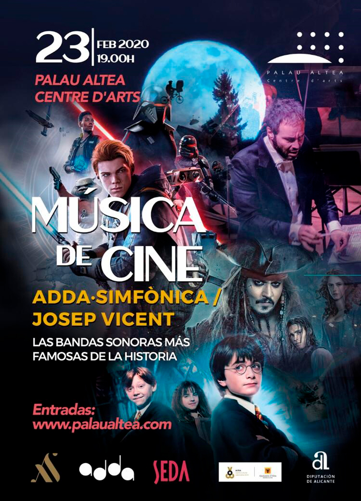 ADDA·Simfònica interpretarà les bandes sonores més famoses de la història en el concert “Música de cine” a Palau Altea