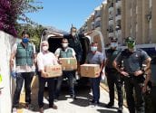 La Guardia Civil entrega al Ayuntamiento de Altea 4.000kg de alimentos no perecederos para las familias vulnerables