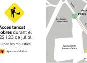 A partir de hui, 21 de juliol per la vesprada, fins al dijous, 23 de juliol per la vesprada, l'accés de la rotonda per l'Avinguda València a l'aparcament Basseta-Centre romandrà tancat per obres de millora del paviment. S'haurà d'accedir per l'entrada d'enfront del Carrer Generalitat Valenciana