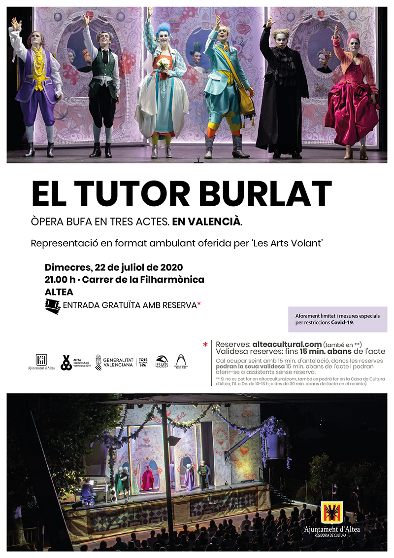 Altea acollirà l’òpera bufa en valencià “El Tutor Burlat”