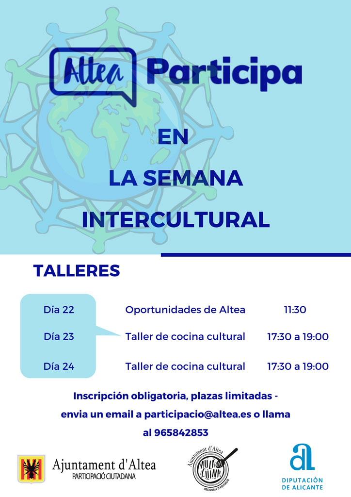 Participación Ciudadana organiza una Semana Intercultural en Altea