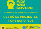 L’Ajuntament rep el premi Bon Govern a la Gestió de projectes i fons europeus