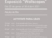Mañana, 13 de abril a las 18 horas, visita en Palau Altea la exposición "Wallscapes" con los comentarios de Pilar Tebar, presidenta de la Asociación Valenciana de Críticos de Arte. Guía en valenciano. Reserva tu plaza al 965 84 28 53.