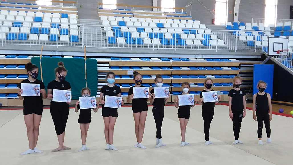 Buenos resultados para las gimnastas alteanas en su primera competición online