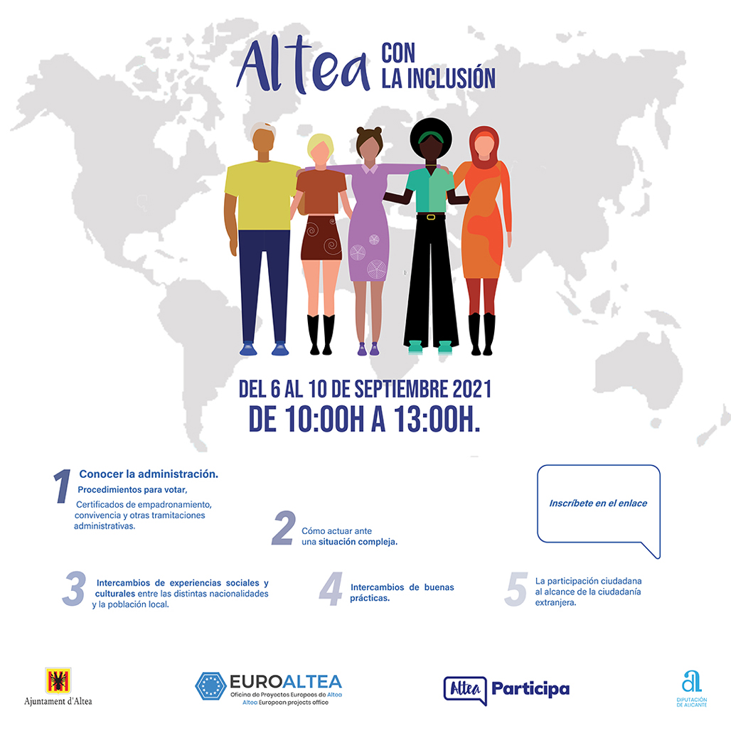 Participació Ciutadana i EuroAltea organitzen els tallers “Altea amb la inclusió”