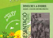 'Llibres a la primavera' acogerá el miércoles 6 de abril 'Canteros de piedras negras' de José Luis Prieto y Robert Llopis i Sendra. Será a las 20.00 horas en la Casa de Cultura.