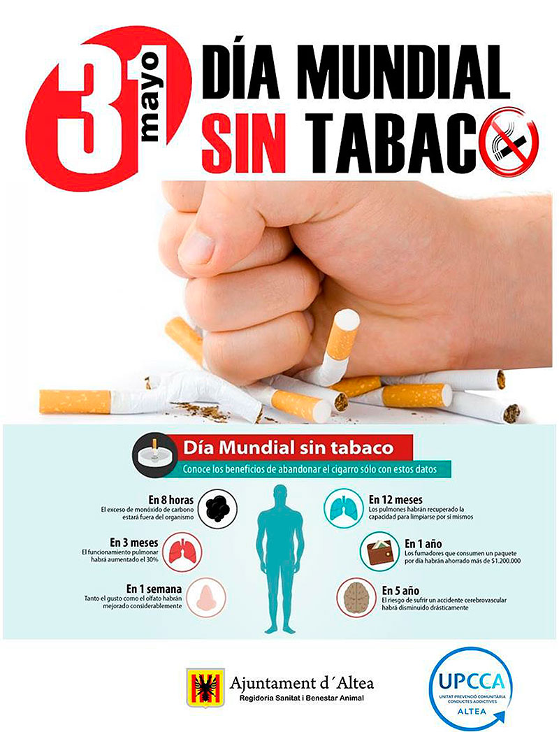 Sanitat i la UPCCA commemoren el Dia Mundial Sense Tabac