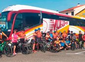 40 ciclistas participan en la ruta a la Vía Verde de Ojos Negros