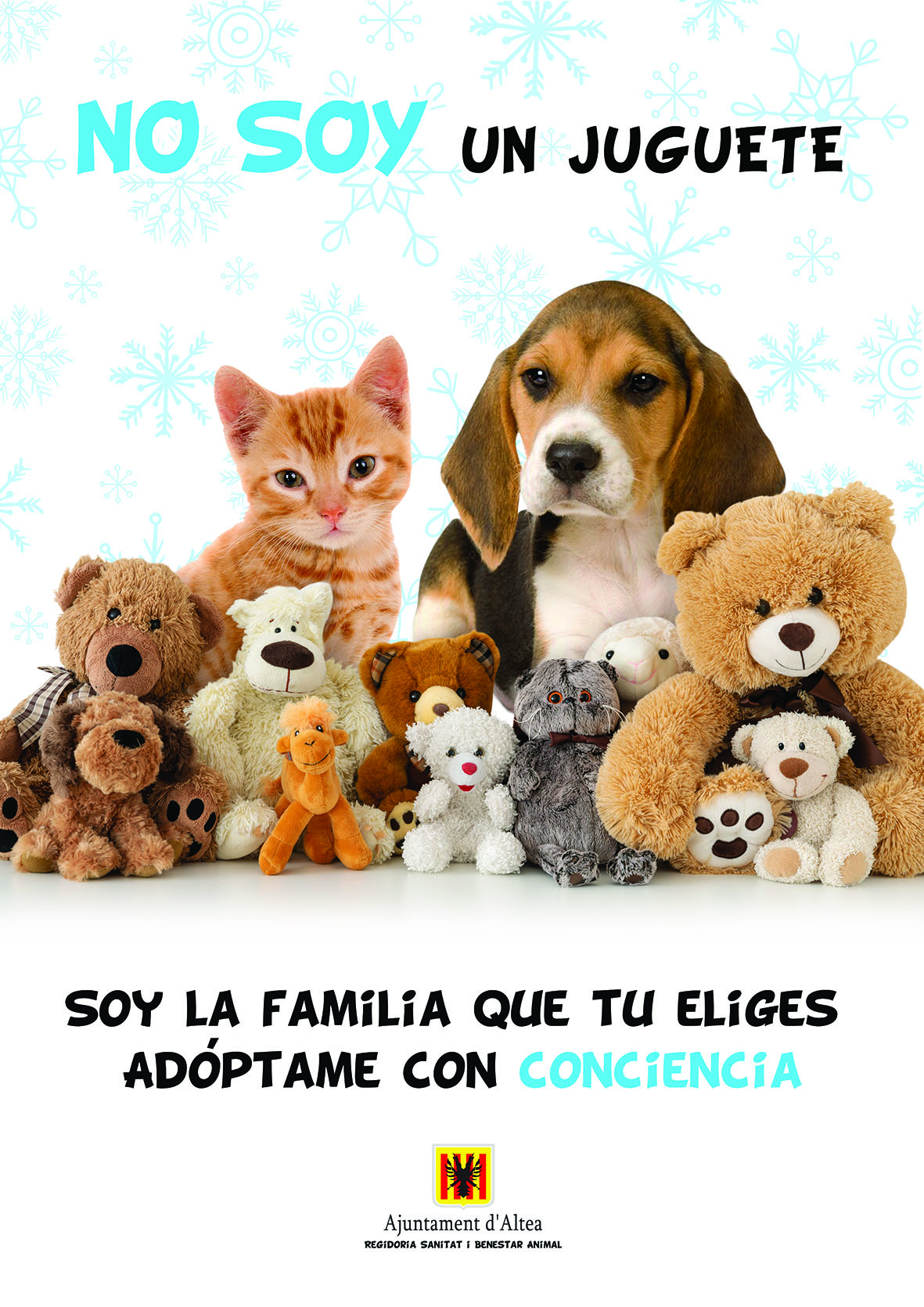 Benestar Animal llança la campanya ‘No soc un joguet’ per a conscienciar sobre la compra de mascotes per Nadal