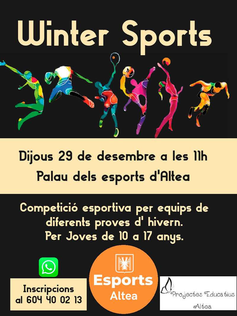 Esports presenta la iniciativa per a xiquets i xiquetes “Winter Sports”
