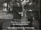 El próximo viernes se celebra el Día Internacional del Holocausto y de Prevención de Crímenes Contra la Humanidad. Para conmemorarlo se presentará la escultura 'In memoriam Altea', en reconocimiento a las víctimas. A las 12:00 horas en los jardines del Palau Altea. 