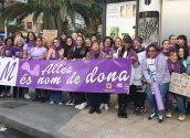 Altea estuvo ayer representada, por un grupo de participantes, en la manifestación por el Día Internacional de la Mujer celebrada en la ciudad de Alicante.