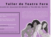 La Regidoria d'Igualtat ha organitzat Taller de Teatre Fòrum, un taller per a educar en igualtat a través de la pràctica del teatre amb l'escenificació de situacions d'injustícia social i la proposta d'alternatives. Dimarts 25 i dimecres 26 d'abril a la Biblioteca. Inscripcions: igualtat@altea.es. 