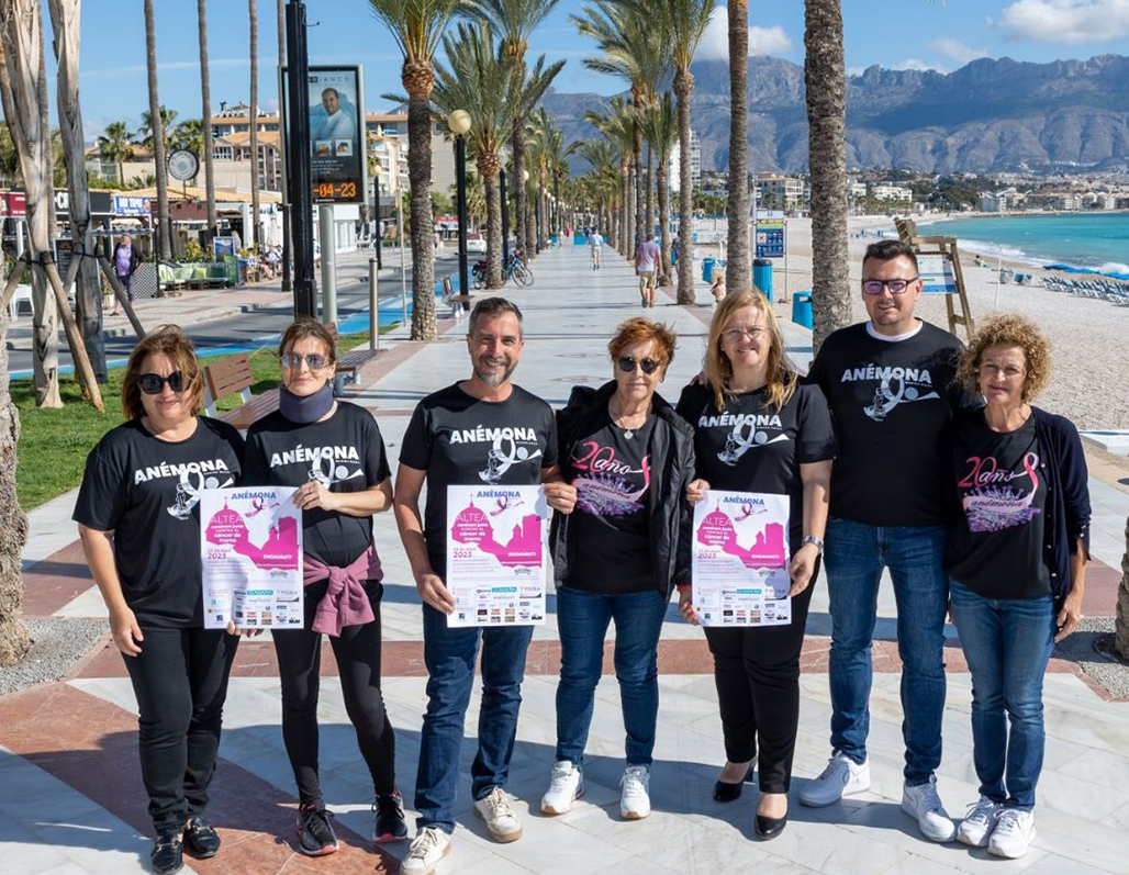 Anémona y las concejalías de Sanidad de Altea y l’Alfàs te invitan a participar en la marcha solidaria contra el cáncer de mama y ginecológico, que tendrá lugar el próximo domingo a partir de las 9:30 desde el Paseo de Altea.