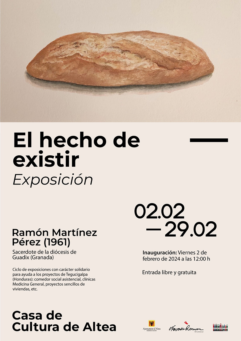 Cultura presenta la exposición de Ramon Martínez Pérez, «El hecho de existir». Estará abierta al público en La Casa de Cultura del 2 al 29 de febrero. .
