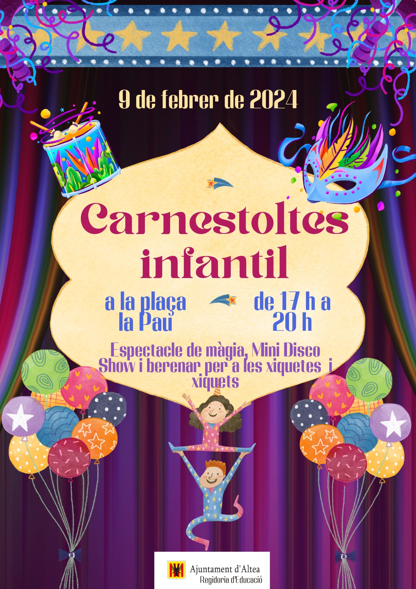 El Carnaval Infantil de Altea se celebrará el próximo viernes 9 de febrero