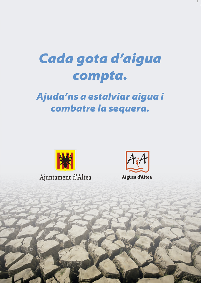Ayuntamiento y Aigües d’Altea invitan a la población a hacer un uso responsable del agua