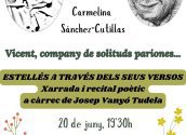 El Centre d’Interpretació Carmelina Sánchez-Cutillas ha organitzat una xarrada i recital poètic, a càrrec de Josep Vanyó Tudela, per commemorar el 103è aniversari del naixement de l’escriptora alteana. La cita és el 20 de juny a les 19:30h a la Casa Gadea i la regidoria de Cultura vos convida a participar en l'homenatge.
