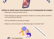 La concejalía de Fomento del Empleo te anima a participar en la formación del Labora, “Encuentra trabajo con el móvil”, en la que se enseña a utilizar el móvil como herramienta en la búsqueda de empleo. Esta formación de 3 horas, tendrá lugar en el Centro Juvenil de Altea el 5 de septiembre a partir de las 10:00h. Más información e inscripciones en https://pomb.es/inscripcion-a-taller// o llamando a 688744158/629220718