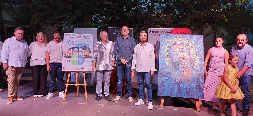 Joan Llobell y Salvador Gomis, autores de los carteles de las Fiestas Patronales de Altea 2024