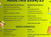 Desde hoy miércoles 3 al 11 de septiembre, el “Centre Docent Público d’FPA Algar” tendrá abierto el periodo de matrícula en Formación Básica, Inglés, Castellano para extranjeros, GSE i Valencià. Más información en https://altea.es/regidories/educacio/ o llamando al 966 865 818 / 627 477 484.