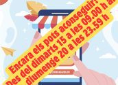 Comerç amplia 6 dies més el període de sol•licitud dels Bons Consum. Si encara no has obtingut els teus bons i vols fer-ho, des de demà dimarts, 15 d'octubre, a les 09:00h, fins el diumenge a les 23:59h tens de temps per descarregar-te'ls des de www.alteabonoconsumo.es. No et perdes esta oportunitat de comprar amb importants descomptes al comerç local!