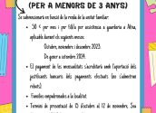 La regidoria d’Educació convoca les ajudes per assistència a guarderia