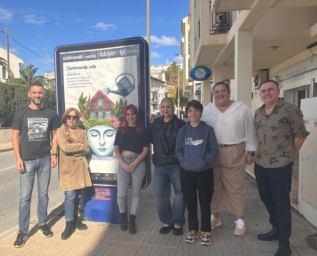 Altea escenari del projecte de la UNRWA “Microrelats sonors il•lustrats sobre la resiliència de les dones i xiquetes refugiades de Palestina”