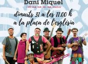 Festa Infantil cap d'any. El dimarts 31, a partir de les 11.00 hores, els més xicotets podran celebrar una festa per a acomiadar l'any amb Dani Miquel i els ma, me, mi, mo, músics. Aquesta activitat, organitzada per la regidoria d'Educació, tindrà lloc en la plaça de l'Església.