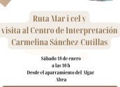 Turismo te invita a participar en la ruta “Mar i Cel” i visita al Centro de Interpretación Carmelina Sánchez-Cutillas el sábado 18 de enero a partir de las 10:00h, desde el Aparcamiento del Algar. La actividad, gratuita para los asistentes, cuenta con la colaboración de FESORD y estará asistida por un intérprete de lengua de signos.