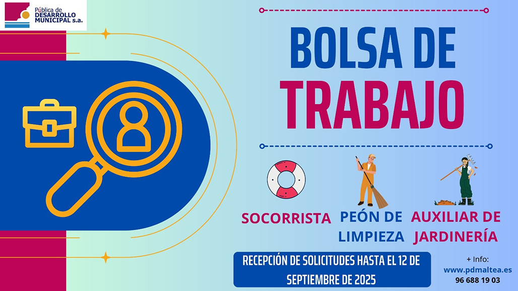 La Empresa Pública crea tres bolsas de trabajo para auxiliar de jardinería, peón de limpieza viaria y socorrista