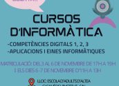 La FPA obri matrícula per als cursos d'Informàtica, que es podrà formalitzar en les instal•lacions de la Formació Permanent d'Adults, del 3 al 6 de novembre en horari de 17.00 a 19:00h i els dies 6 i 7 de novembre en horari d'11.00 a 13:00h. Documento A4 Portada Informática y Tecnología Ilustrado Gris y