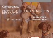 La Serra Bèrnia es convertix en escenari del Campionat Provincial de Caça Menor amb Gos 2025. La cita és el dissabte 25 d'octubre i comptarà amb totes les mesures de seguretat necessàries per a la celebració d'esta mena d'esdeveniments. Al mateix temps es recomana als senderistes seguir els recorreguts senyalitzats i no endinsar-se en el vedat de caça. cartell caza a la serra web