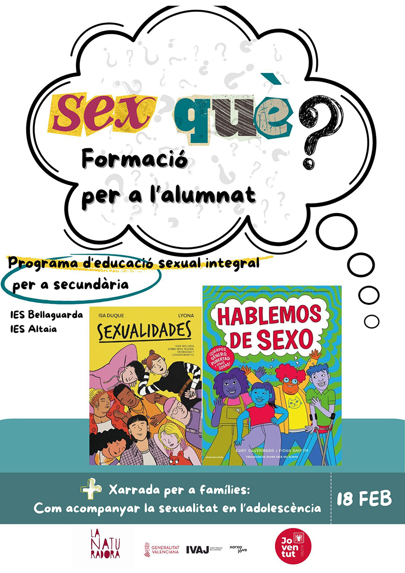 Joventut proposa noves formacions d’educació sexual destinades a l’alumnat d’ESO